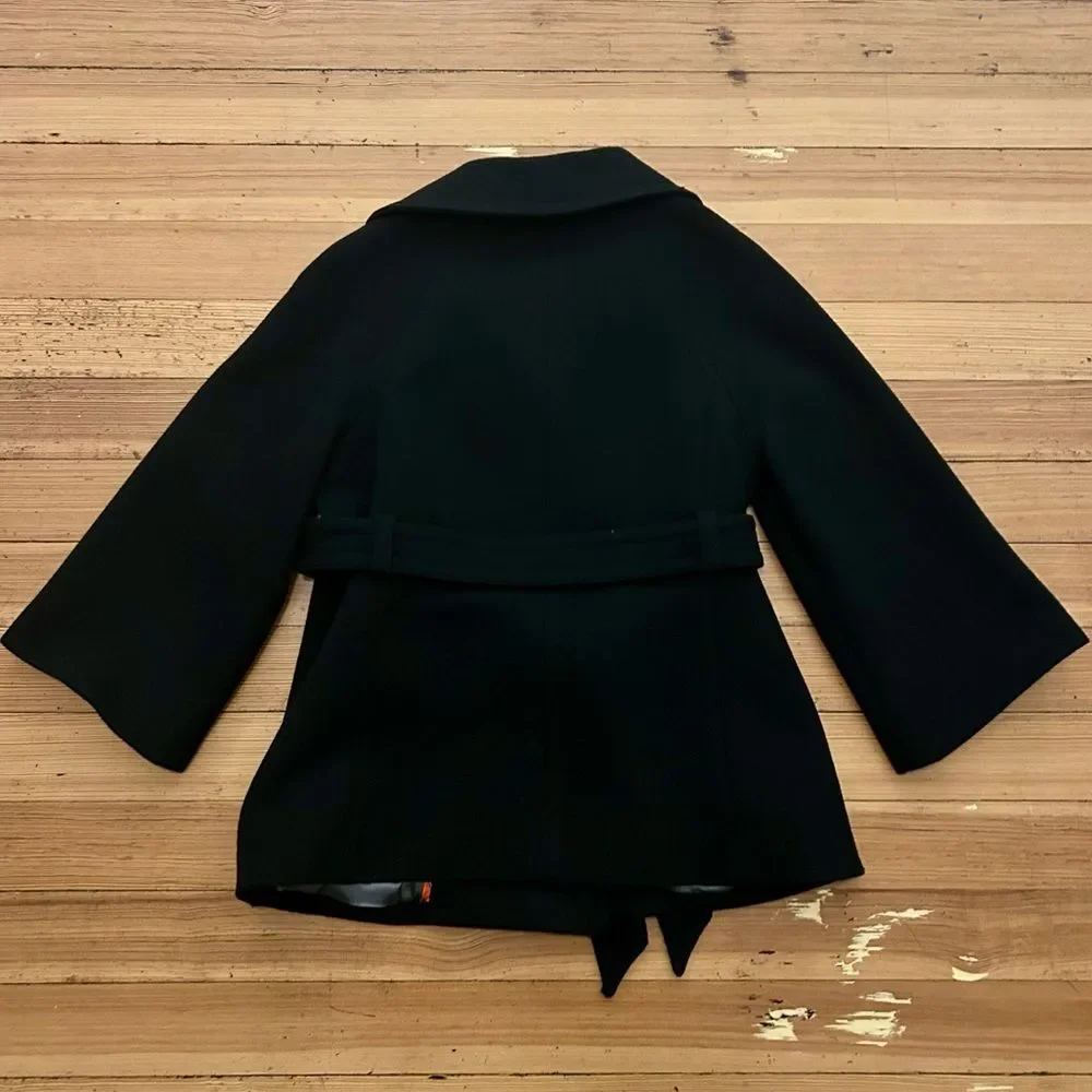J.Crew black Sadie coat. Size 12. - Picture 9 of 12